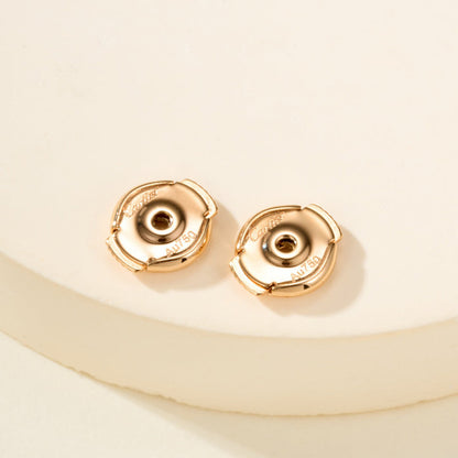 [Love Lucky]JUSTE HALF DIAMOND DOUBLE EARRINGS