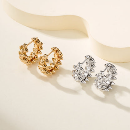 [Love Lucky]CLASH MINI HOOP EARRINGS