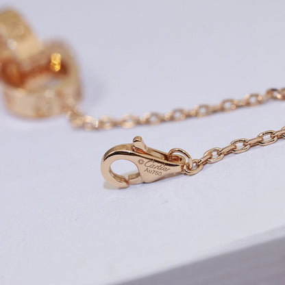 [Love Lucky]LOVE DOUBLE RING NECKLACE
