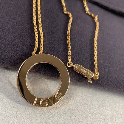 [Love Lucky]LOVE NECKLACE 16MM 3 DIAMONDS