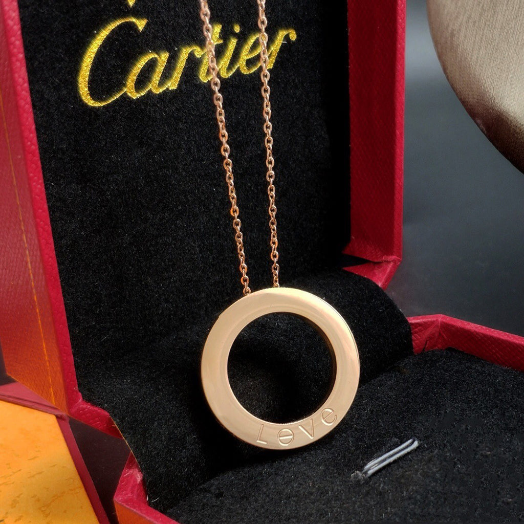 [Love Lucky]LOVE NECKLACE 16MM 3 DIAMONDS