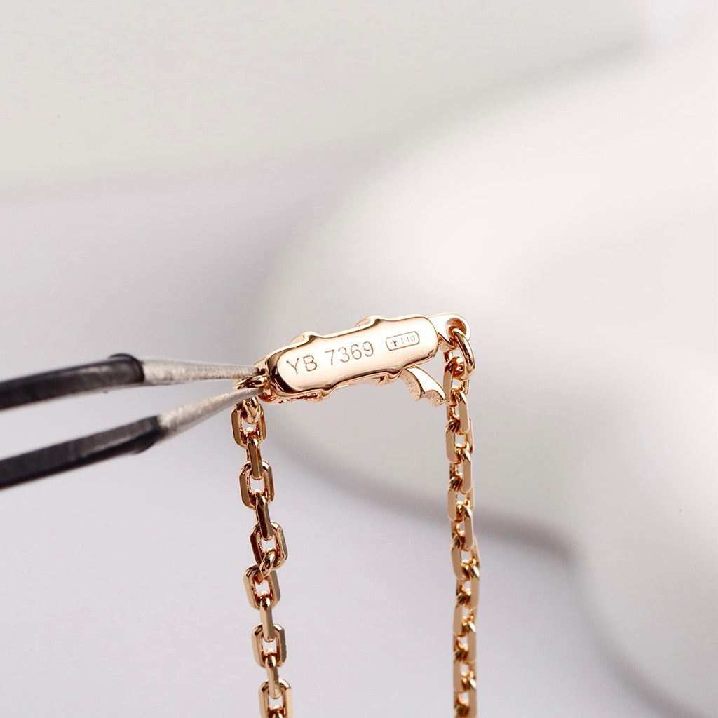 [Love Lucky]LOVE NECKLACE 16MM  FULL DIAMOND