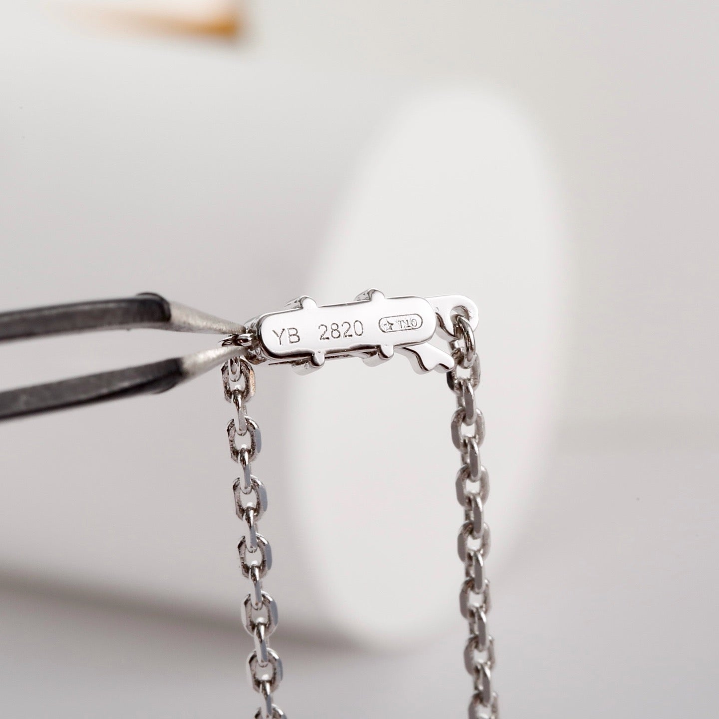 [Love Lucky]LOVE NECKLACE 16MM  FULL DIAMOND