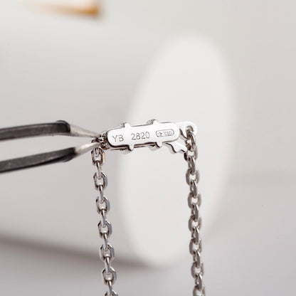 [Love Lucky]LOVE NECKLACE 16MM  FULL DIAMOND