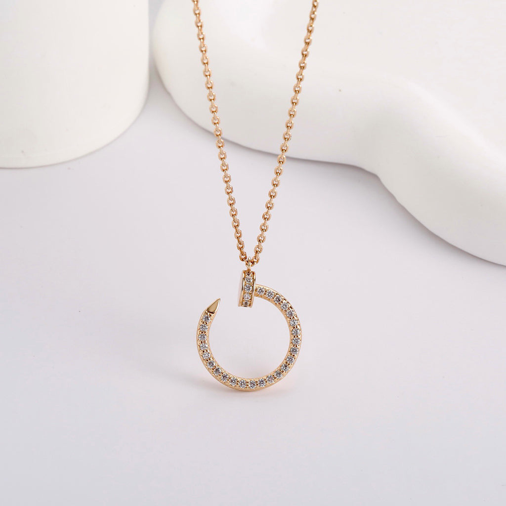 [Love Lucky]JUSTE NECKLACE FULL DIAMOND