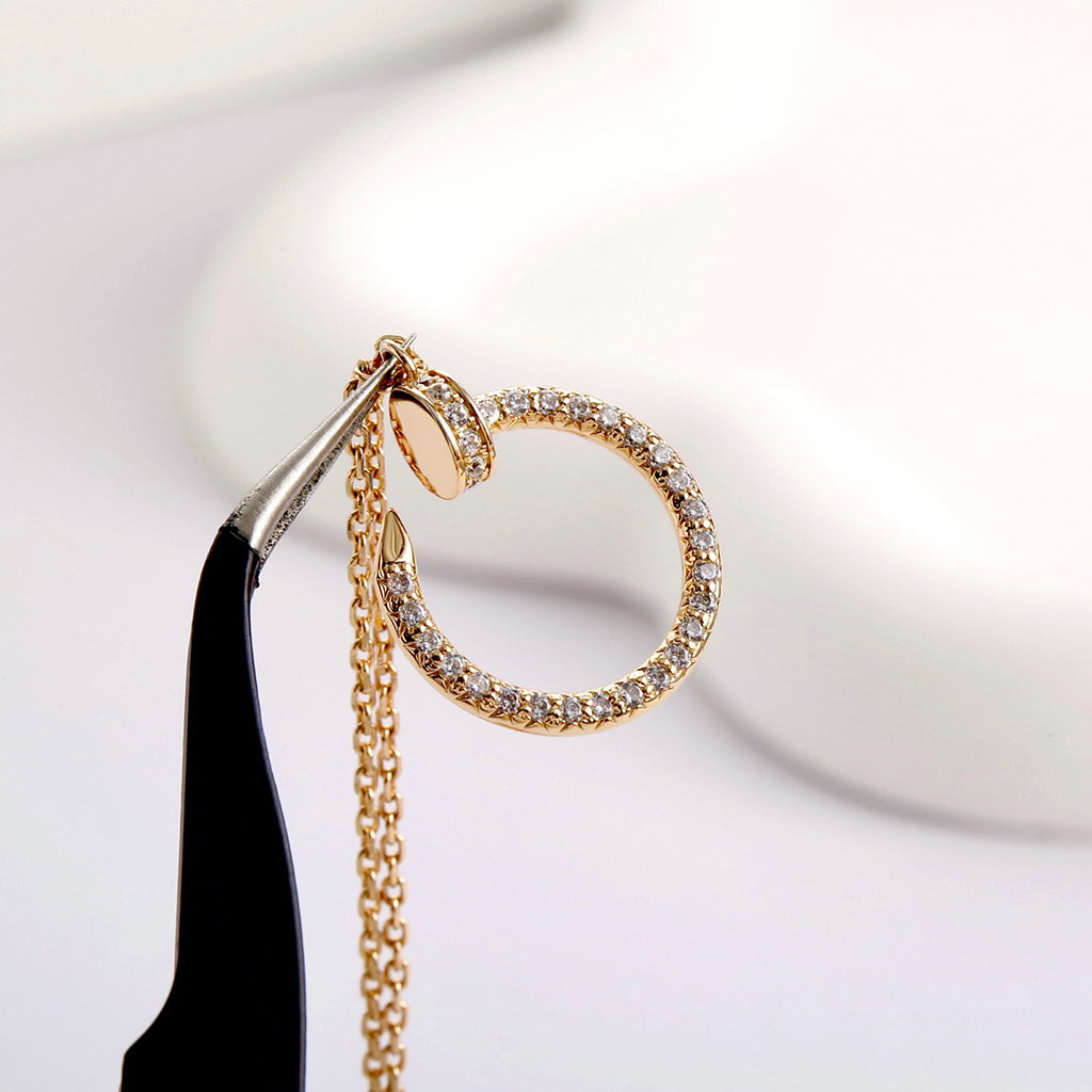 [Love Lucky]JUSTE NECKLACE FULL DIAMOND