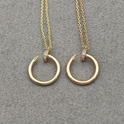 [Love Lucky]JUSTE NECKLACE HALF DIAMOND
