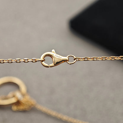 [Love Lucky]JUSTE NECKLACE HALF DIAMOND