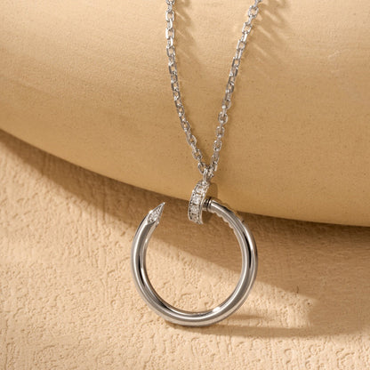 [Love Lucky]JUSTE NECKLACE HALF DIAMOND