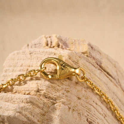 [Love Lucky]JUSTE NECKLACE HALF DIAMOND