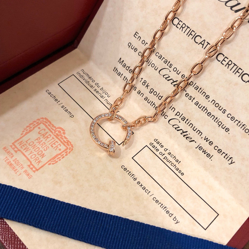 [Love Lucky]JUSTE NECKLACE FULL DIAMONDS