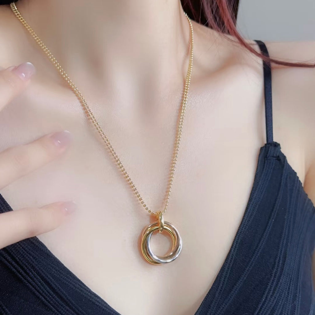 [Love Lucky]TRINITY LARGE NECKLACE
