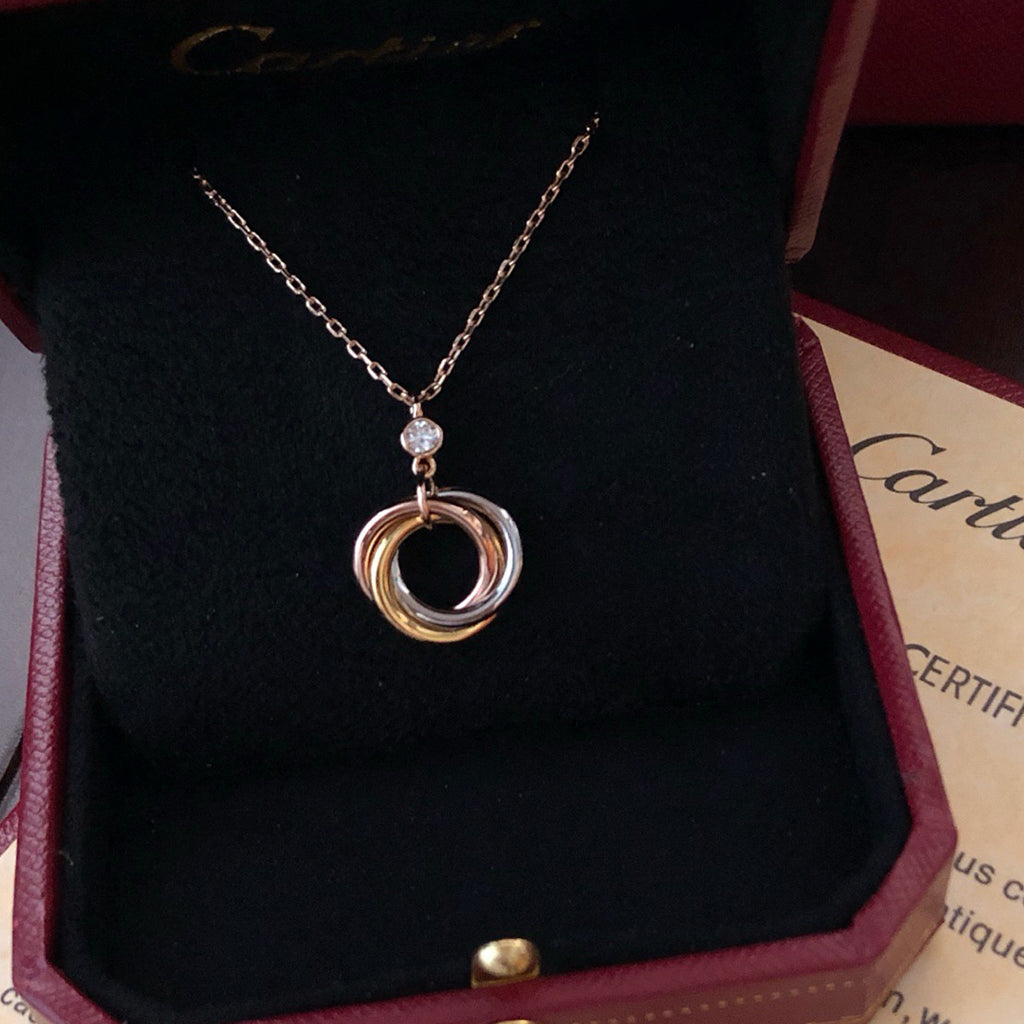 [Love Lucky]TRINITY  NECKLACE 1 DIAMOND