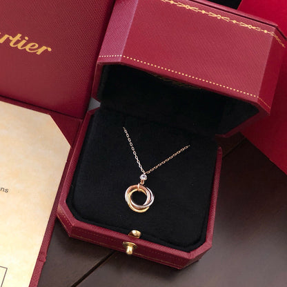 [Love Lucky]TRINITY  NECKLACE 1 DIAMOND