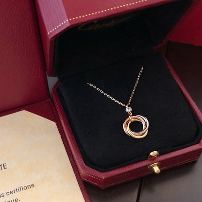 [Love Lucky]TRINITY  NECKLACE 1 DIAMOND