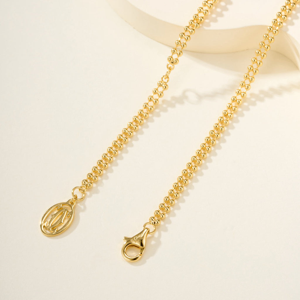 [Love Lucky]TRINITY LARGE FULL DIAMOND  NECKLACE