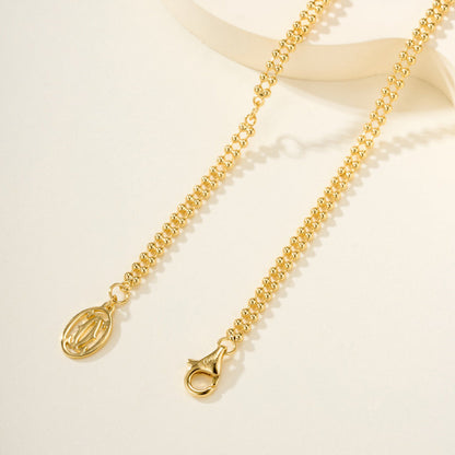 [Love Lucky]TRINITY LARGE FULL DIAMOND  NECKLACE
