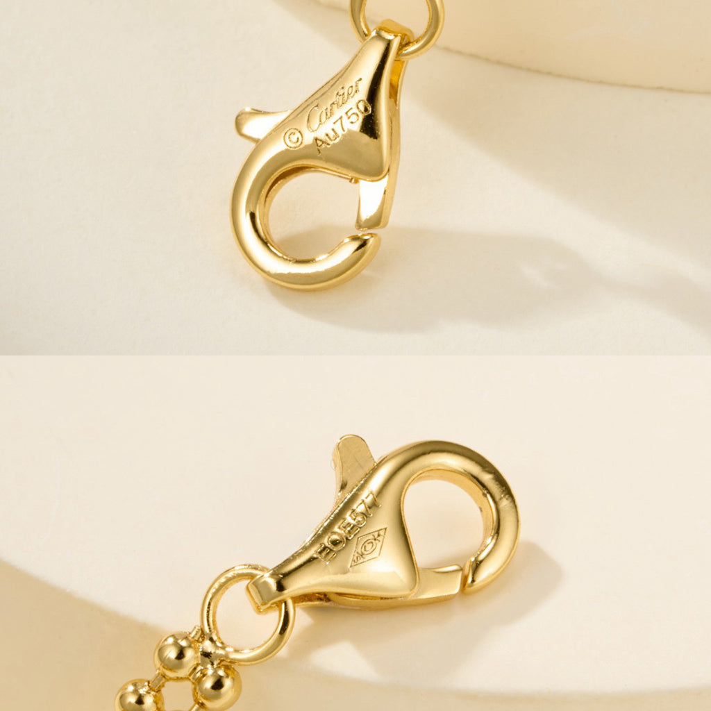[Love Lucky]TRINITY LARGE FULL DIAMOND  NECKLACE
