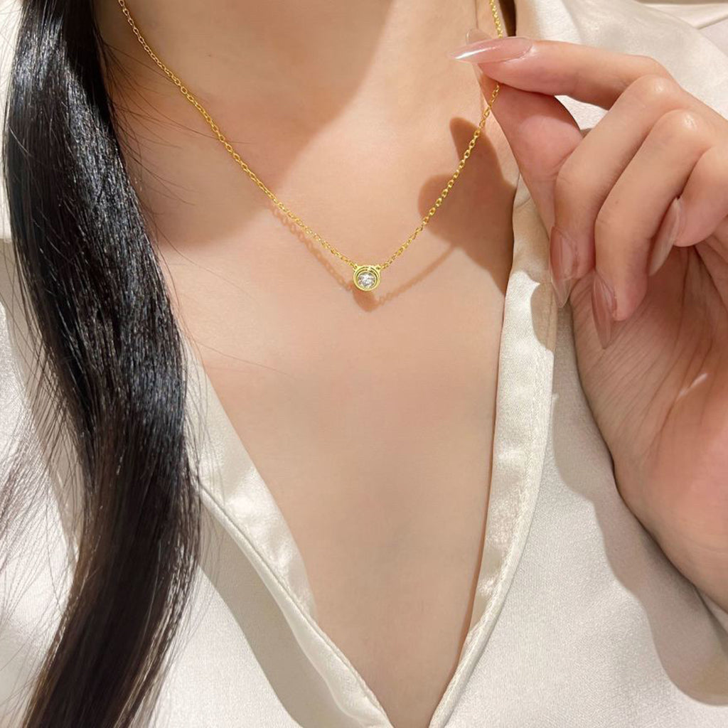 [Love Lucky]DAMOUR DIAMOND NECKLACE