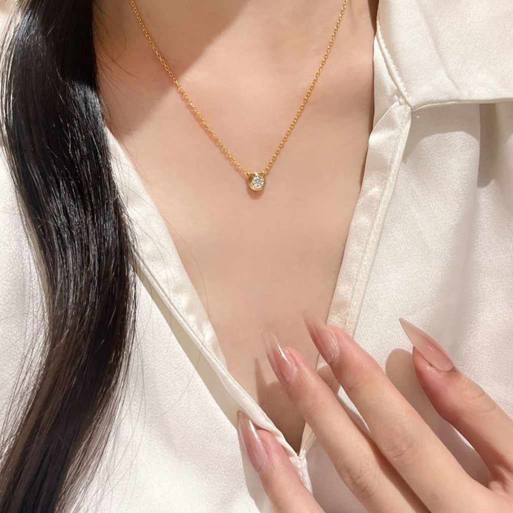 [Love Lucky]DAMOUR DIAMOND NECKLACE