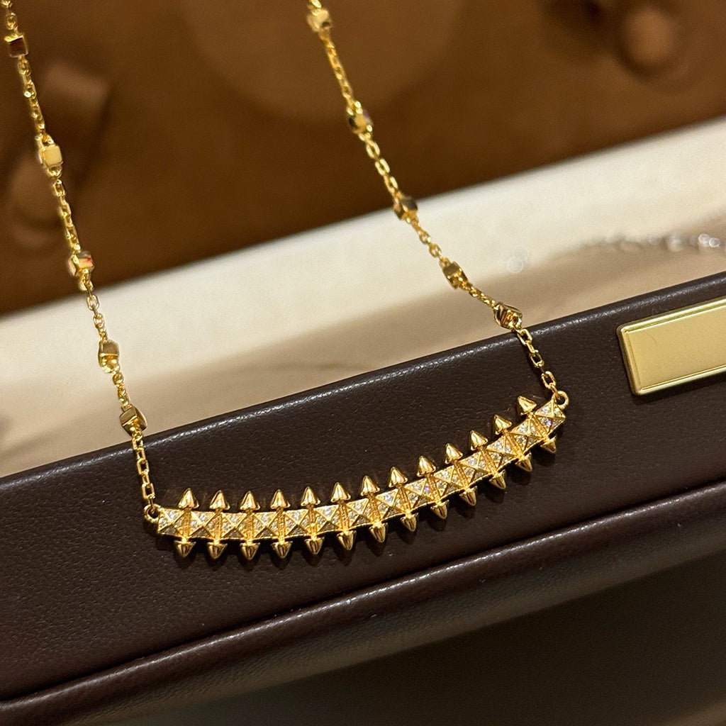 [Love Lucky]CLASH  SMALL FULL DIAMOND NECKLACE