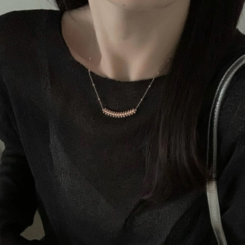 [Love Lucky]CLASH  SMALL FULL DIAMOND NECKLACE