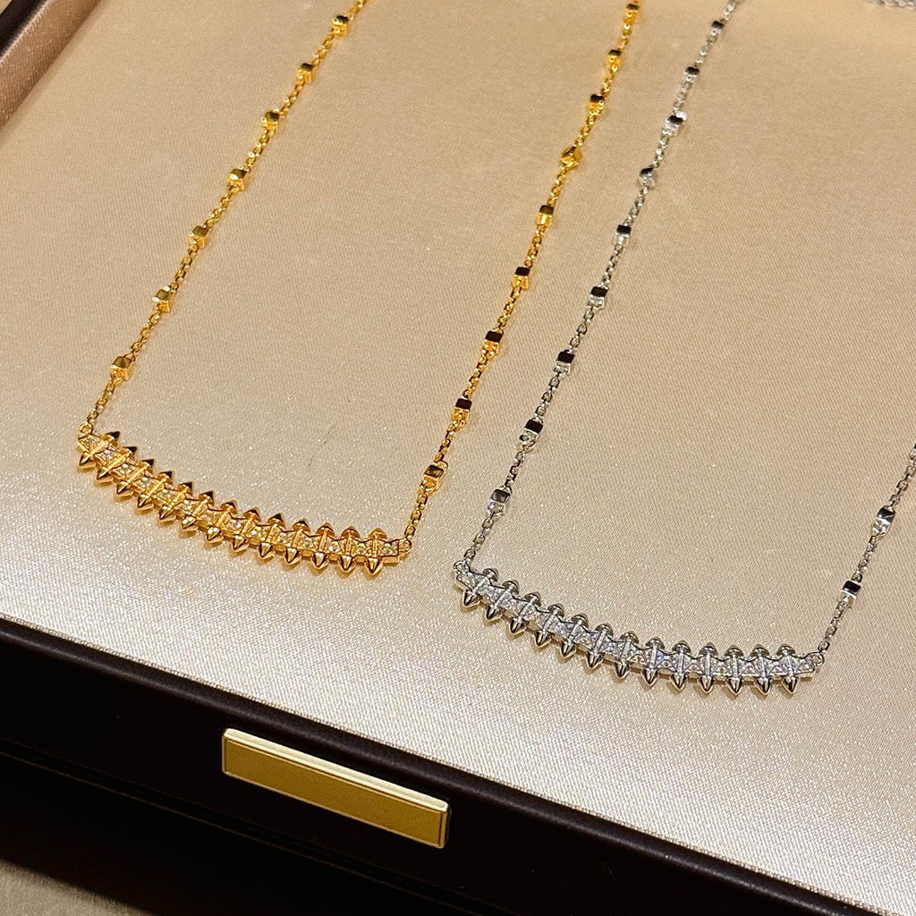[Love Lucky]CLASH  SMALL FULL DIAMOND NECKLACE