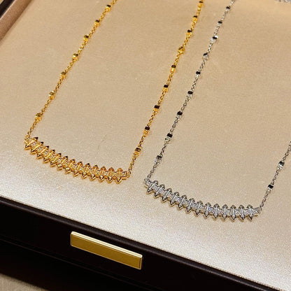 [Love Lucky]CLASH  SMALL FULL DIAMOND NECKLACE