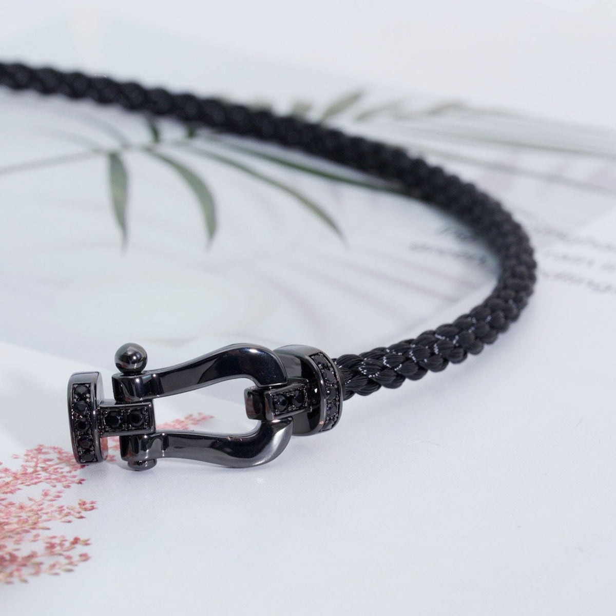 [Love Lucky]FORCE LARGE SERIES HORSESHOE BLACK SAMURAI BRACELET