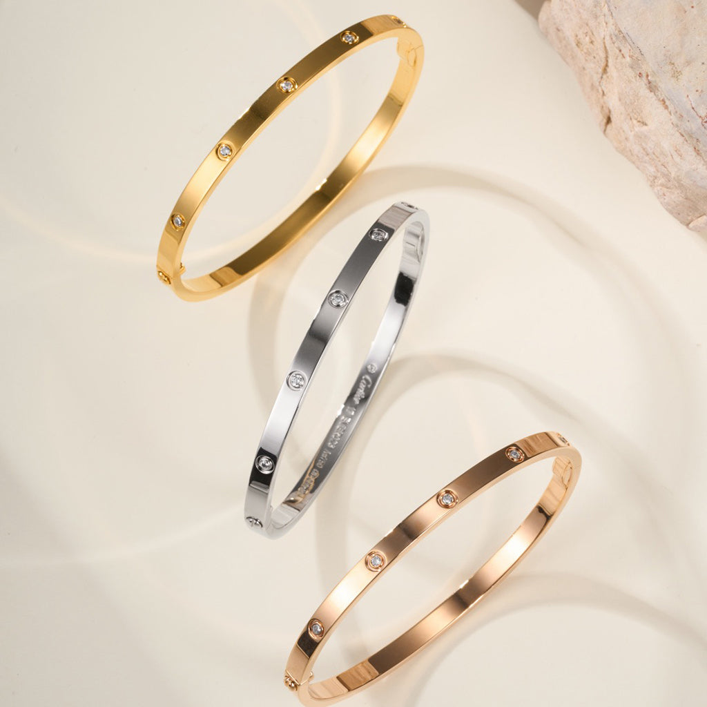 [Love Lucky]LOVE BRACELET 3.65MM 10 DIAMONDS