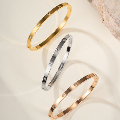 [Love Lucky]LOVE BRACELET 3.65MM 10 DIAMONDS
