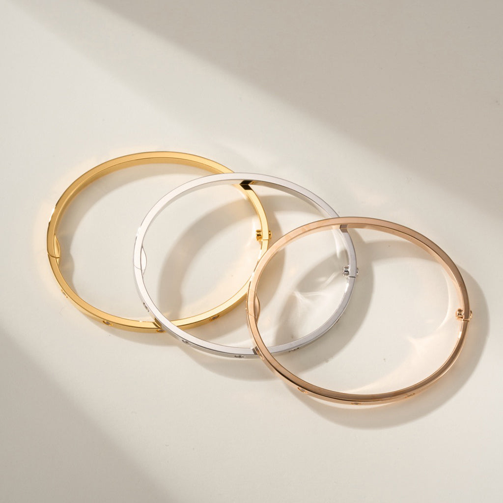 [Love Lucky]LOVE BRACELET 3.65MM 10 DIAMONDS