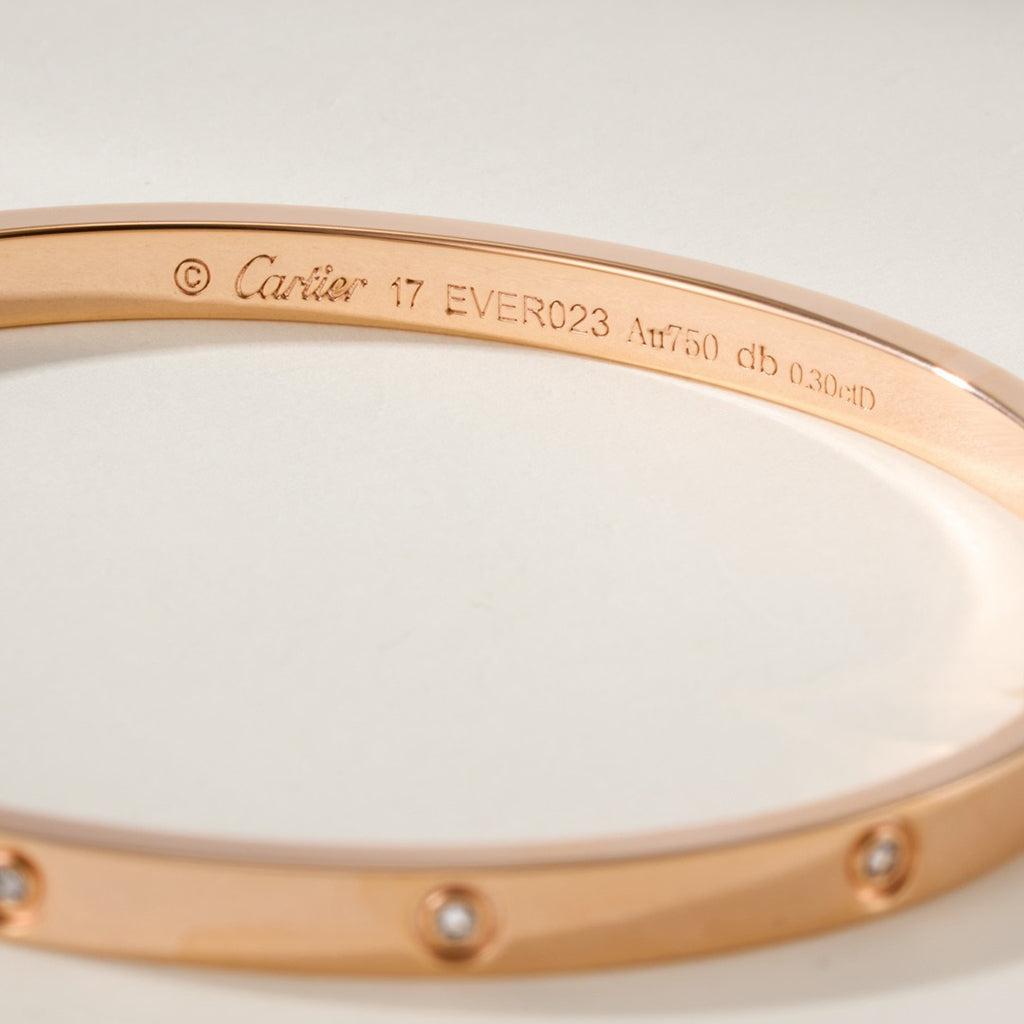[Love Lucky]LOVE BRACELET 3.65MM 10 DIAMONDS
