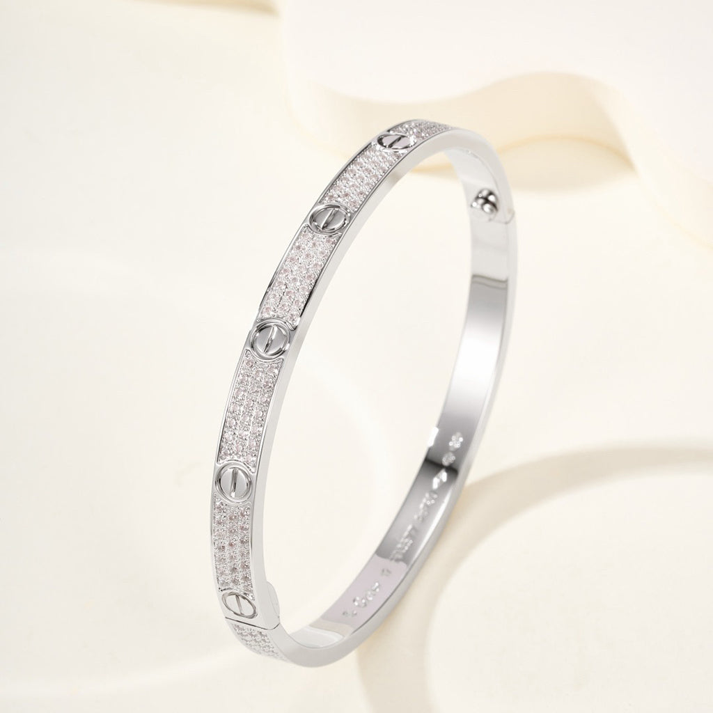 [Love Lucky]LOVE BRACELET 4.8MM DIAMOND-PAVED