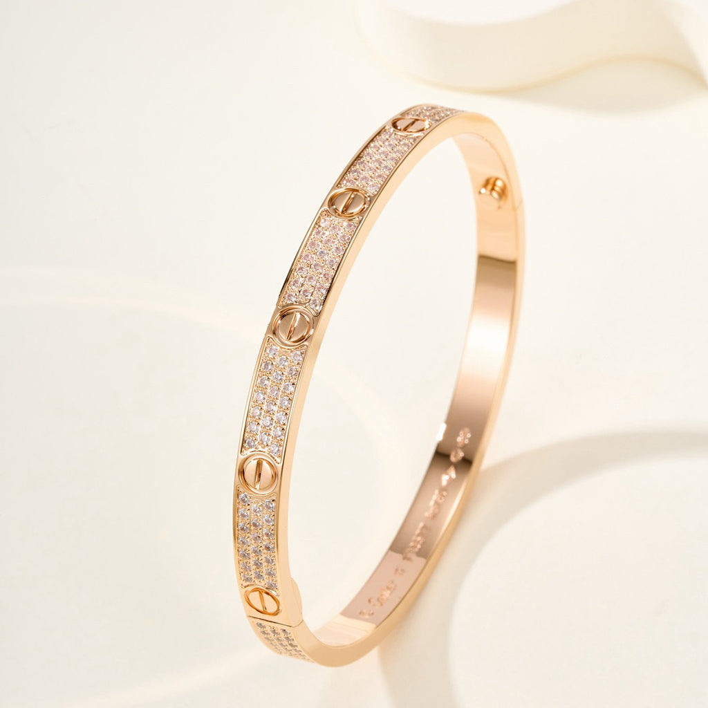 [Love Lucky]LOVE BRACELET 4.8MM DIAMOND-PAVED