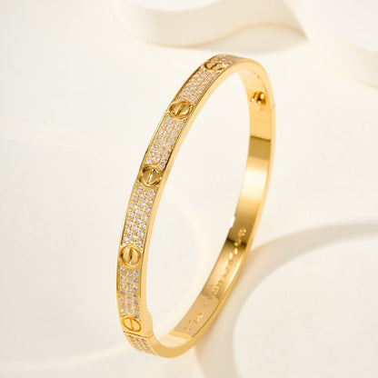 [Love Lucky]LOVE BRACELET 4.8MM DIAMOND-PAVED