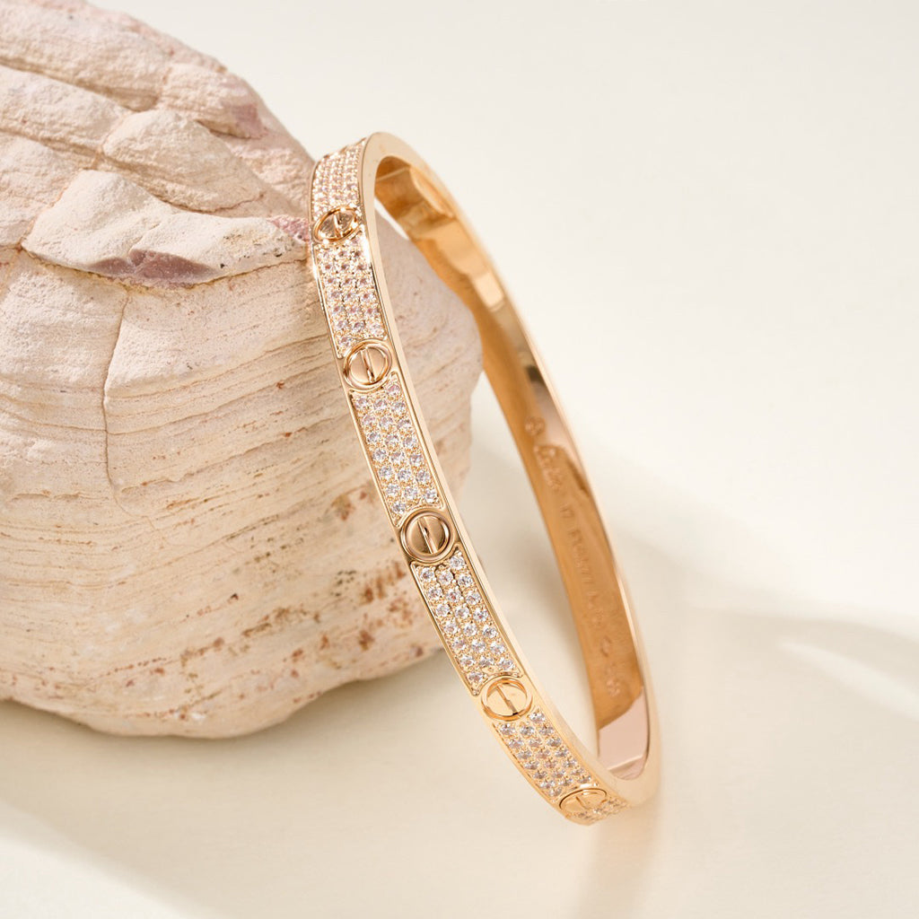 [Love Lucky]LOVE BRACELET 4.8MM DIAMOND-PAVED