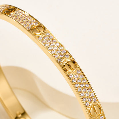 [Love Lucky]LOVE BRACELET 4.8MM DIAMOND-PAVED