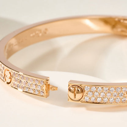 [Love Lucky]LOVE BRACELET 4.8MM DIAMOND-PAVED