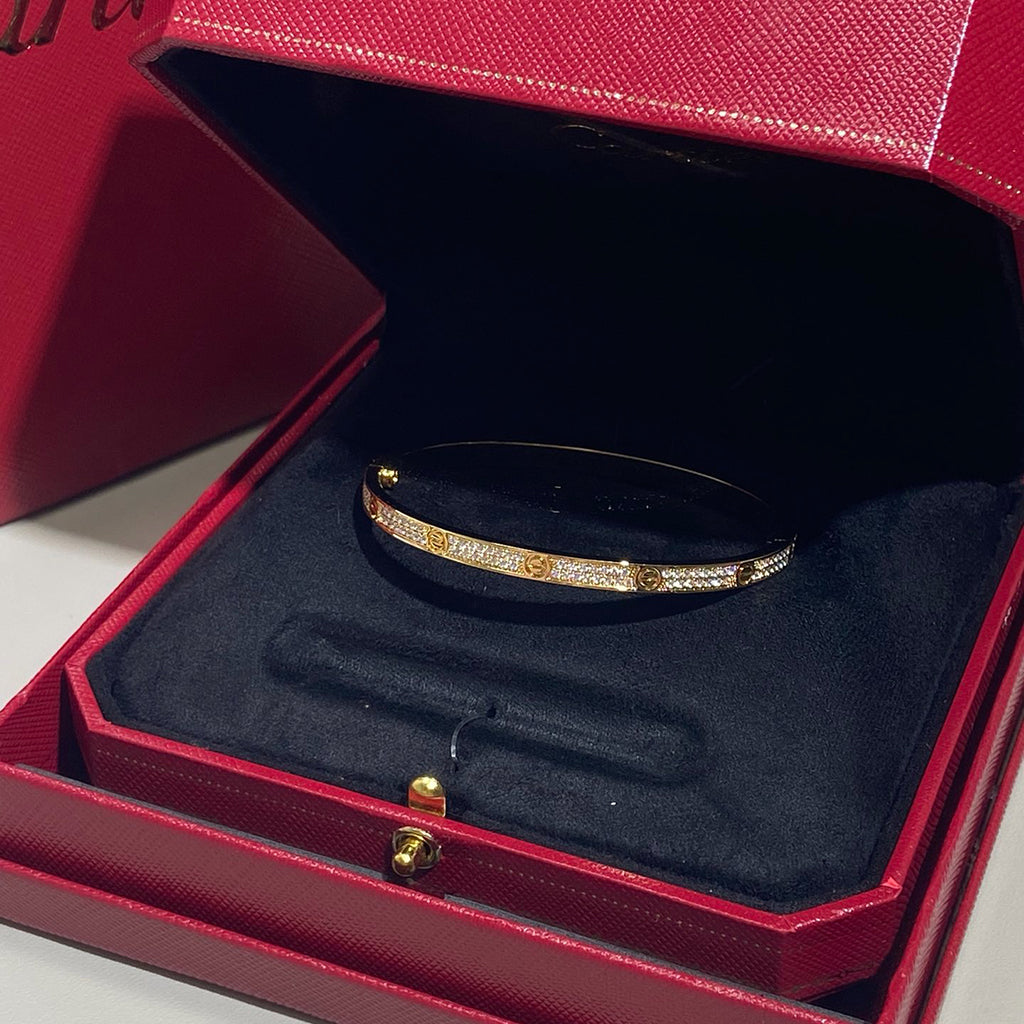 [Love Lucky]LOVE BRACELET 3.65MM DIAMOND-PAVED
