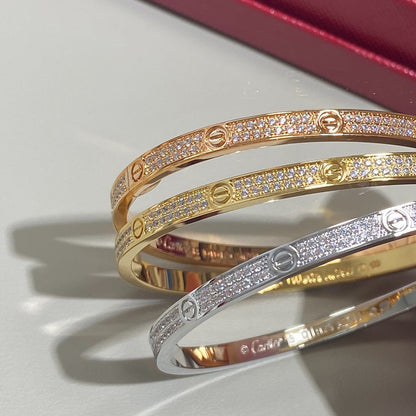 [Love Lucky]LOVE BRACELET 3.65MM DIAMOND-PAVED