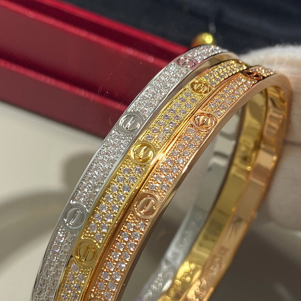 [Love Lucky]LOVE BRACELET 3.65MM DIAMOND-PAVED
