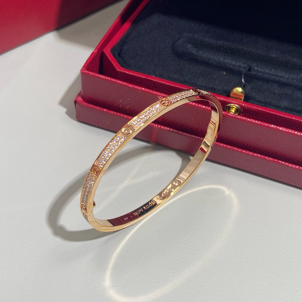 [Love Lucky]LOVE BRACELET 3.65MM DIAMOND-PAVED