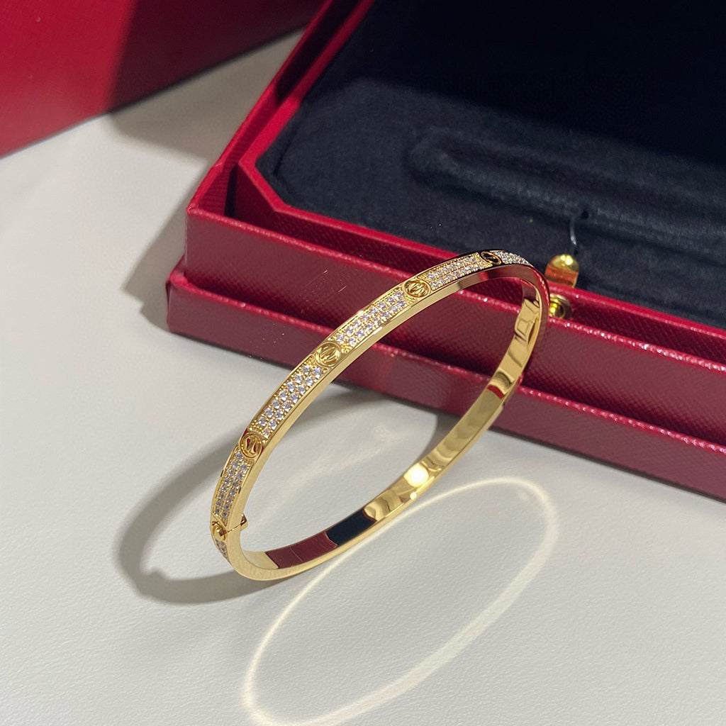 [Love Lucky]LOVE BRACELET 3.65MM DIAMOND-PAVED