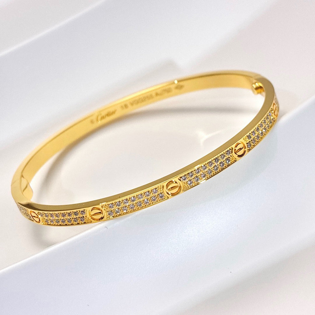 [Love Lucky]LOVE BRACELET 3.65MM DIAMOND-PAVED