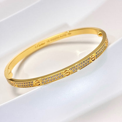 [Love Lucky]LOVE BRACELET 3.65MM DIAMOND-PAVED