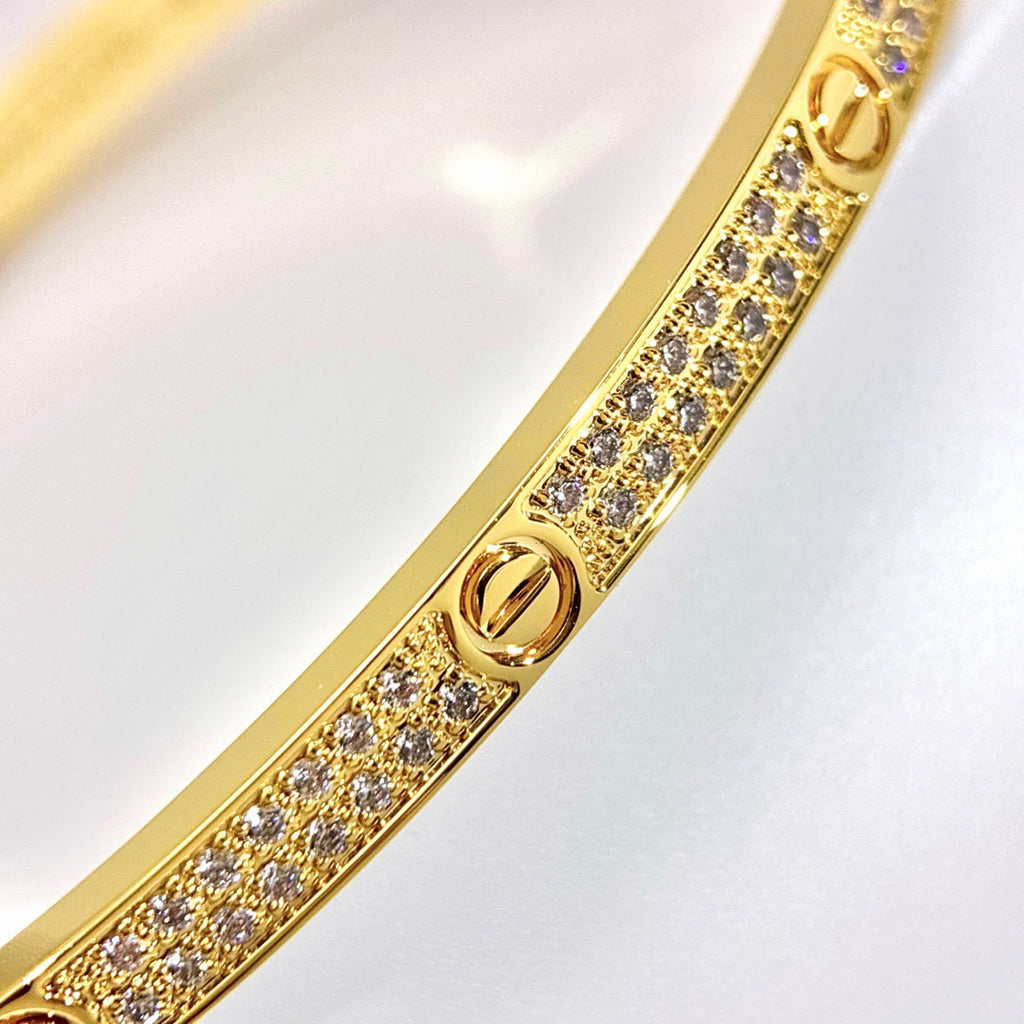 [Love Lucky]LOVE BRACELET 3.65MM DIAMOND-PAVED