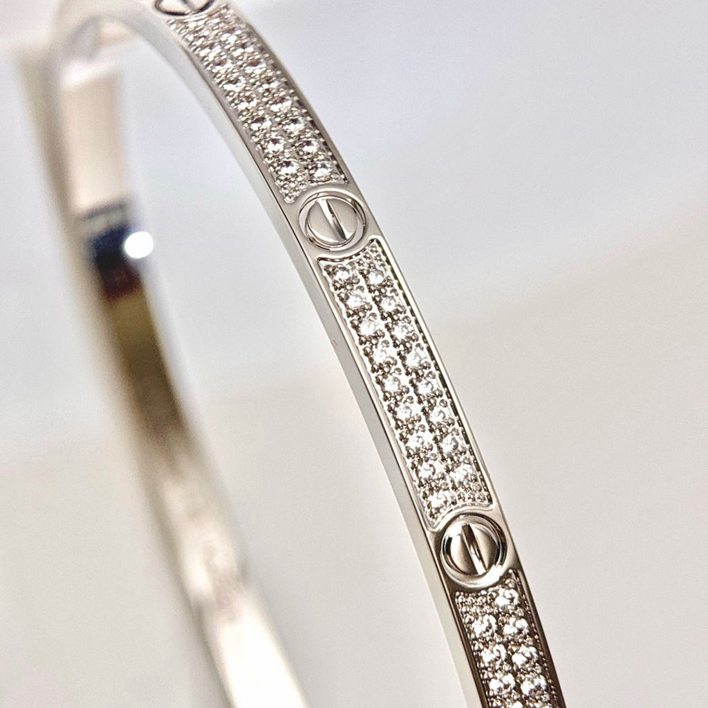 [Love Lucky]LOVE BRACELET 3.65MM DIAMOND-PAVED