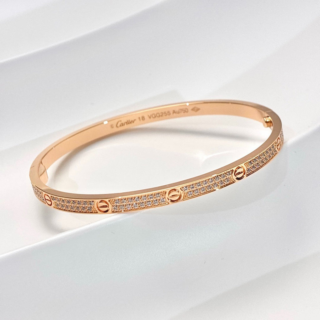 [Love Lucky]LOVE BRACELET 3.65MM DIAMOND-PAVED