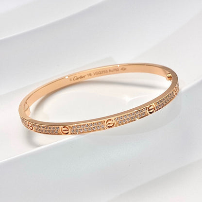 [Love Lucky]LOVE BRACELET 3.65MM DIAMOND-PAVED